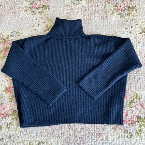 Dark Blue H&M Turtle Neck Sweater